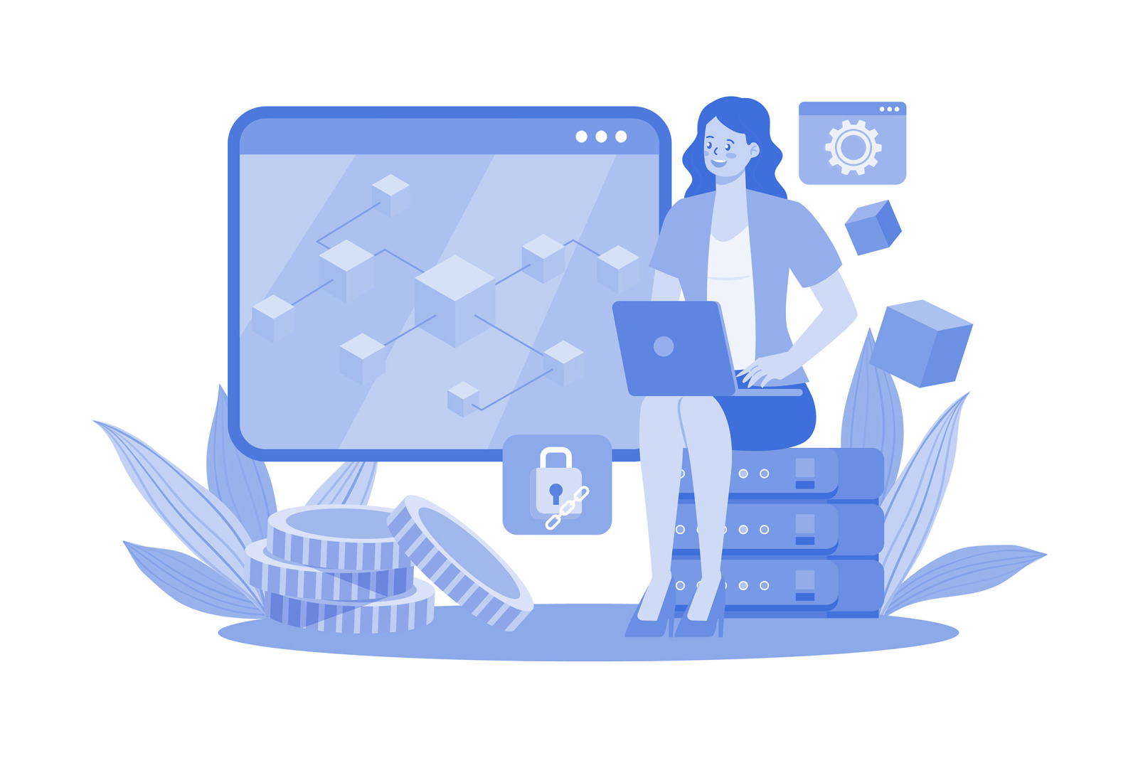 M655_Cryptocurrency Illustration Pack M655_Cryptocurrency Illustration Pack
