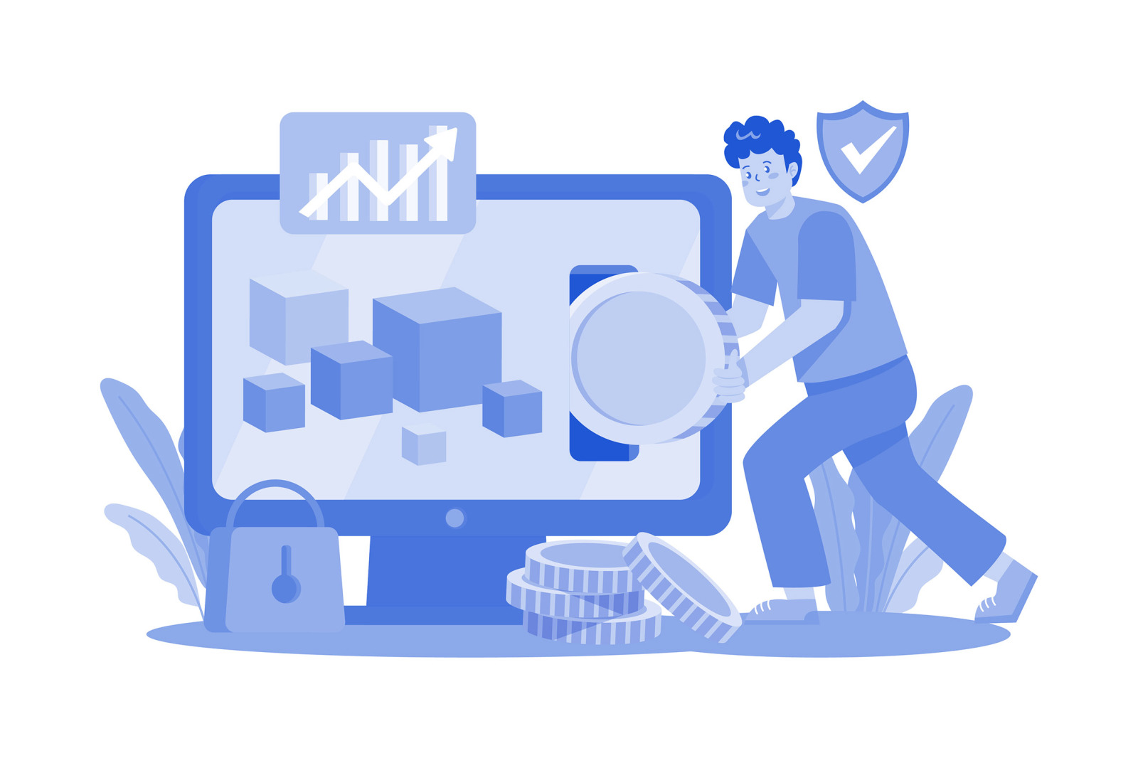 M655_Cryptocurrency Illustration Pack M655_Cryptocurrency Illustration Pack
