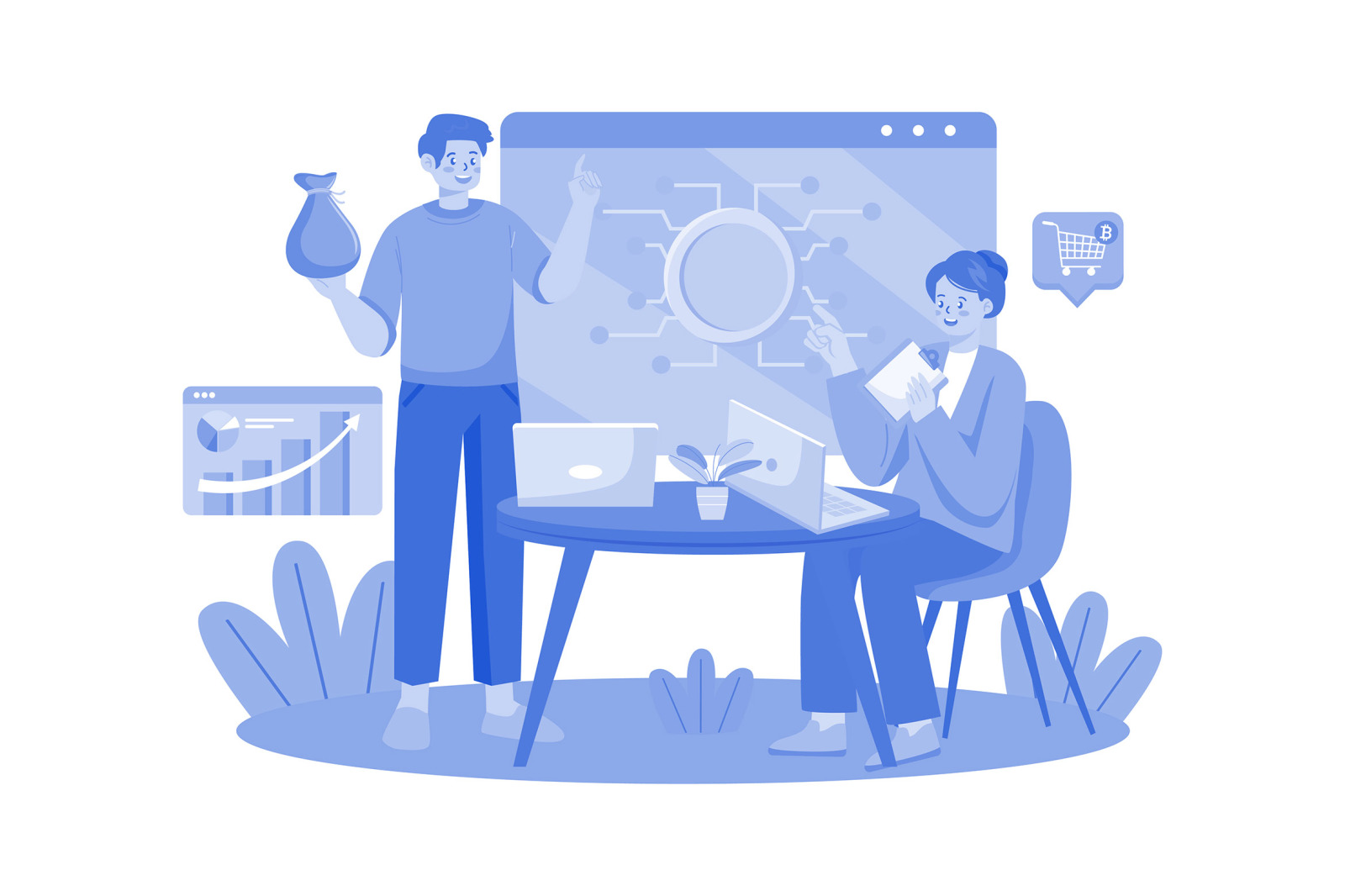 M655_Cryptocurrency Illustration Pack M655_Cryptocurrency Illustration Pack
