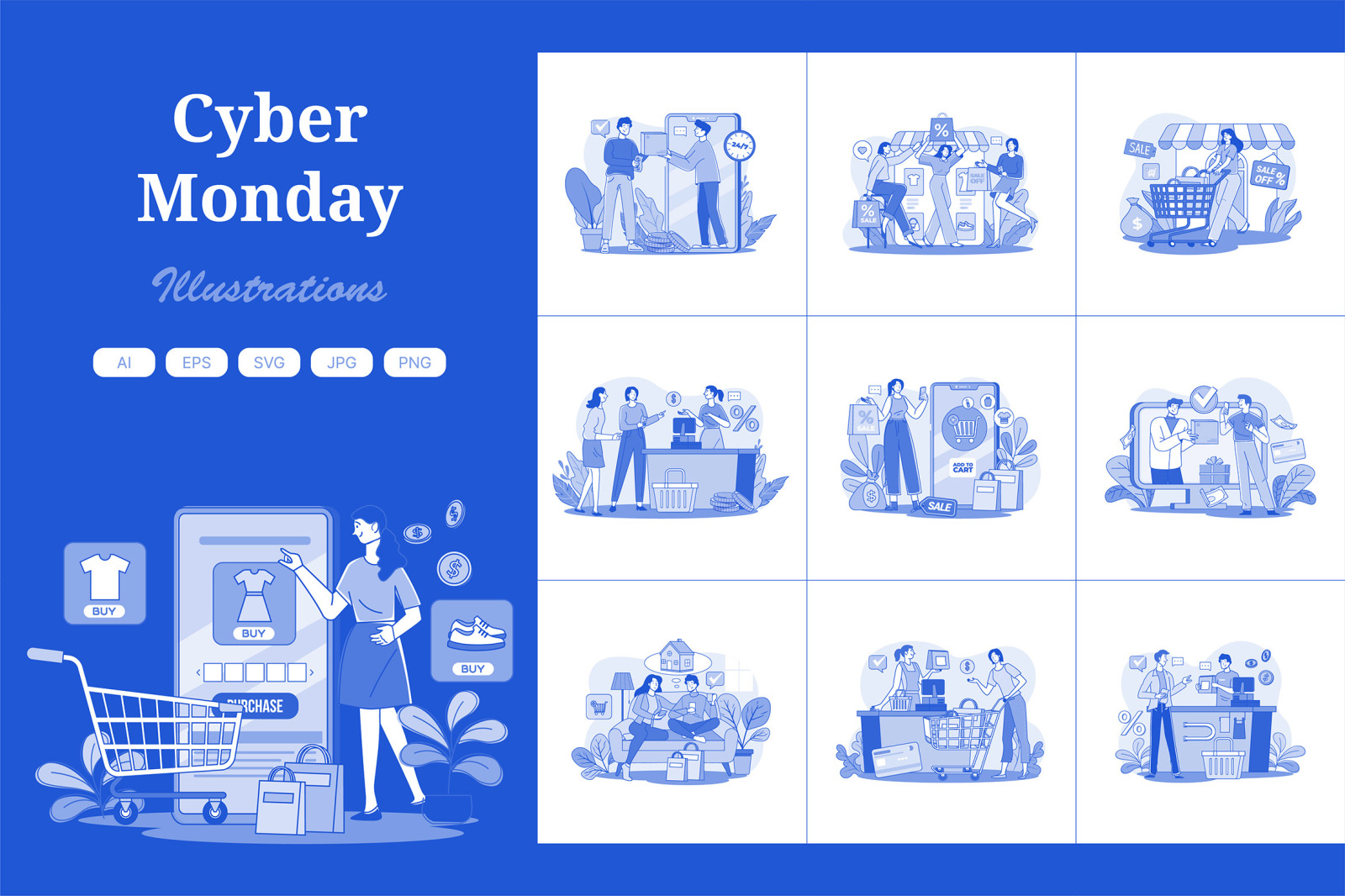 M656_Cyber Monday Illustration Pack