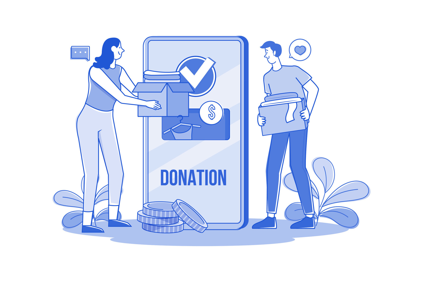 M657_Charity and Donation Illustration Pack