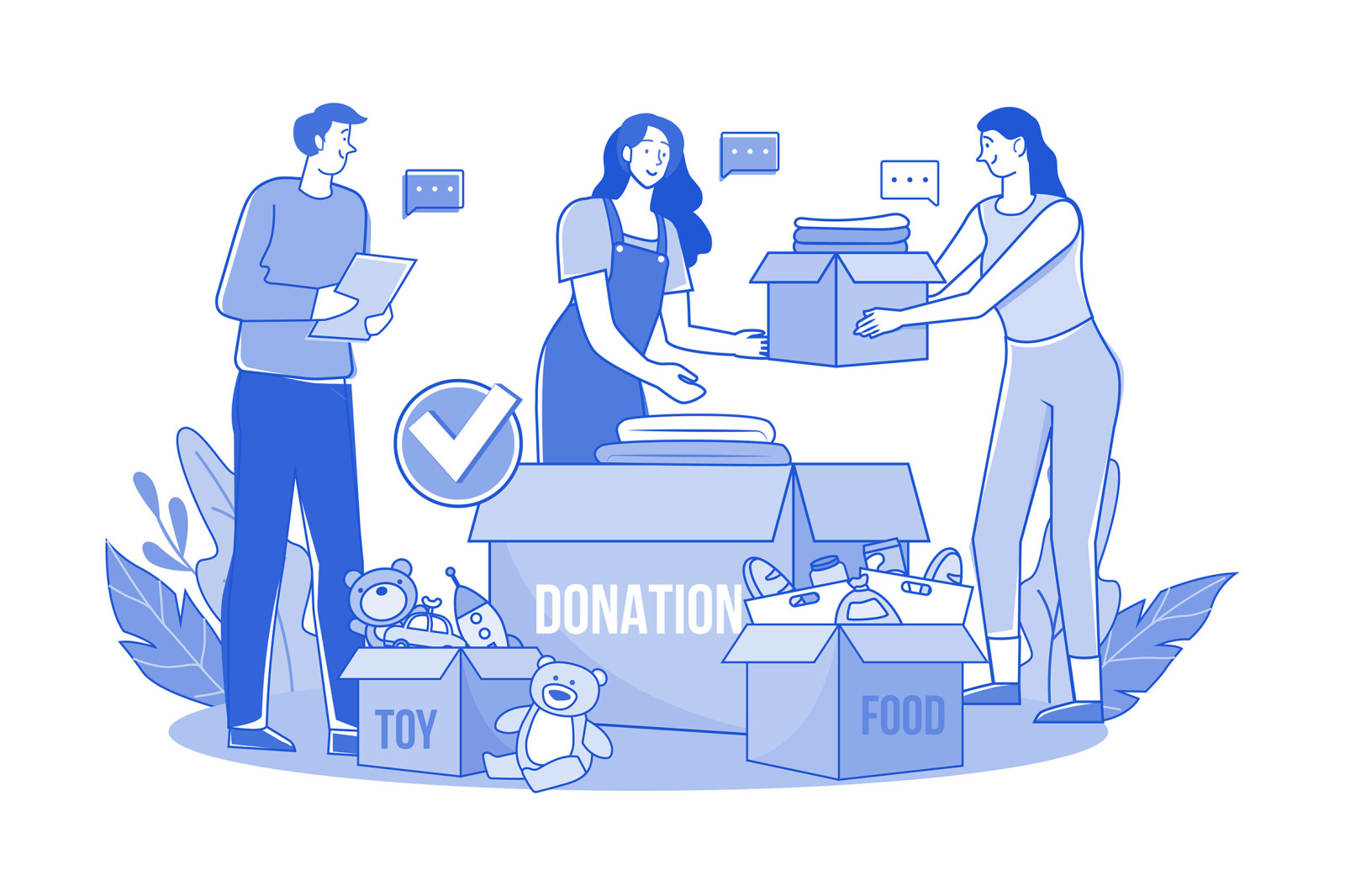 M657_Charity and Donation Illustration Pack