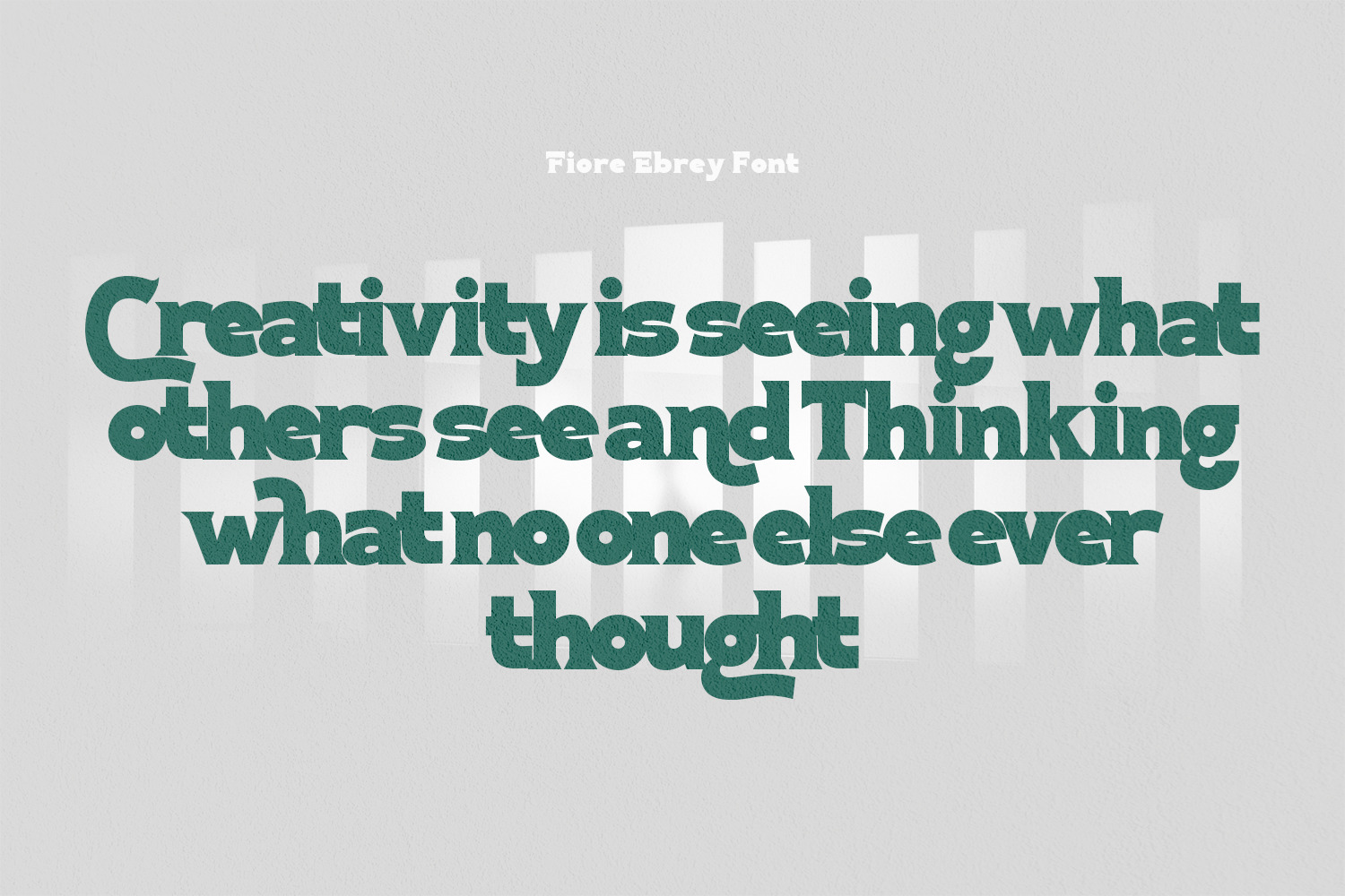 Fiore Ebrey - Display Font Fiore Ebrey - Display Font