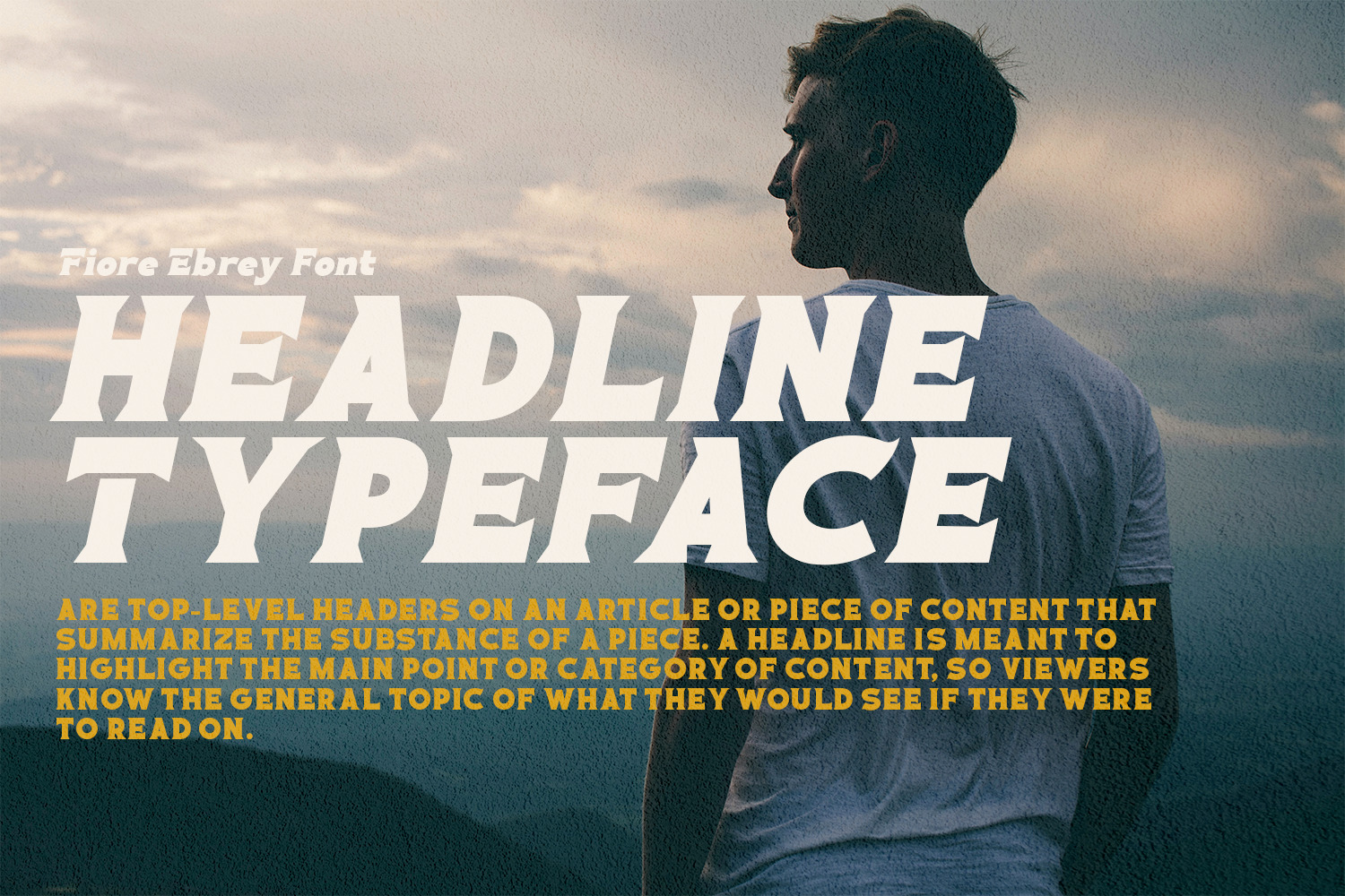 Fiore Ebrey - Display Font Fiore Ebrey - Display Font