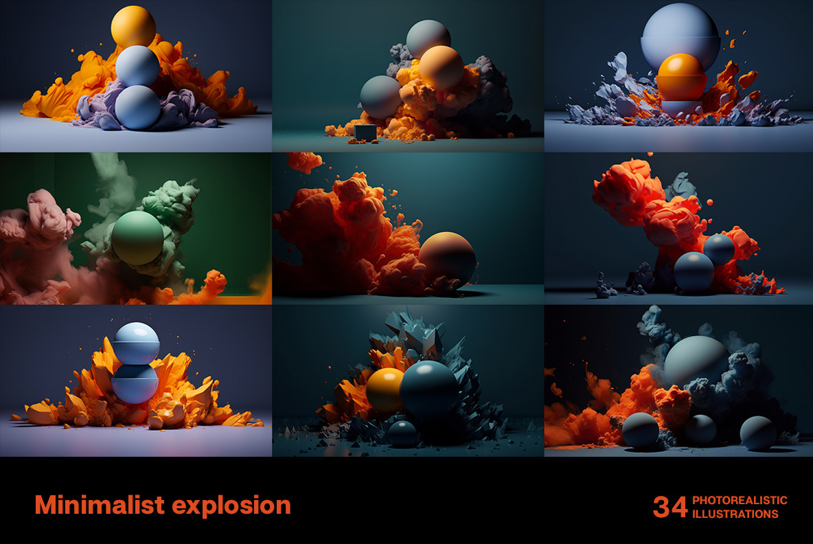 Minimalist explosion Minimalist explosion