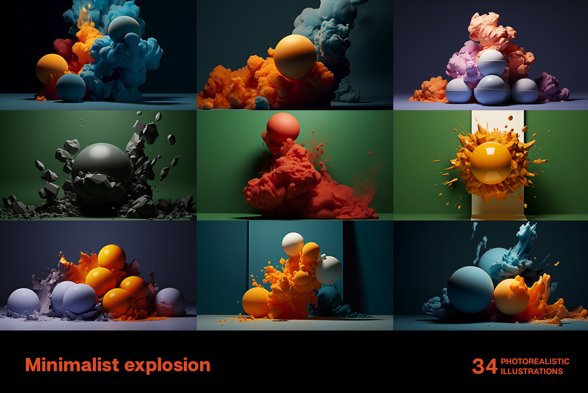 Minimalist explosion Minimalist explosion