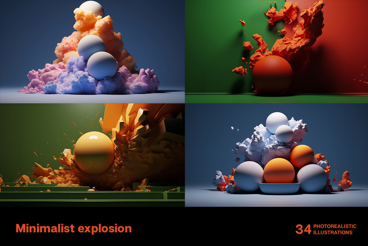 Minimalist explosion Minimalist explosion