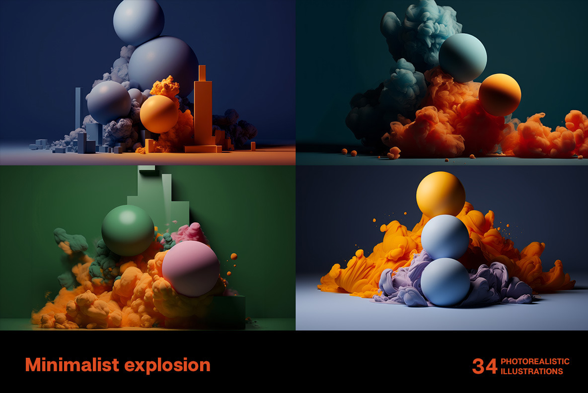 Minimalist explosion Minimalist explosion