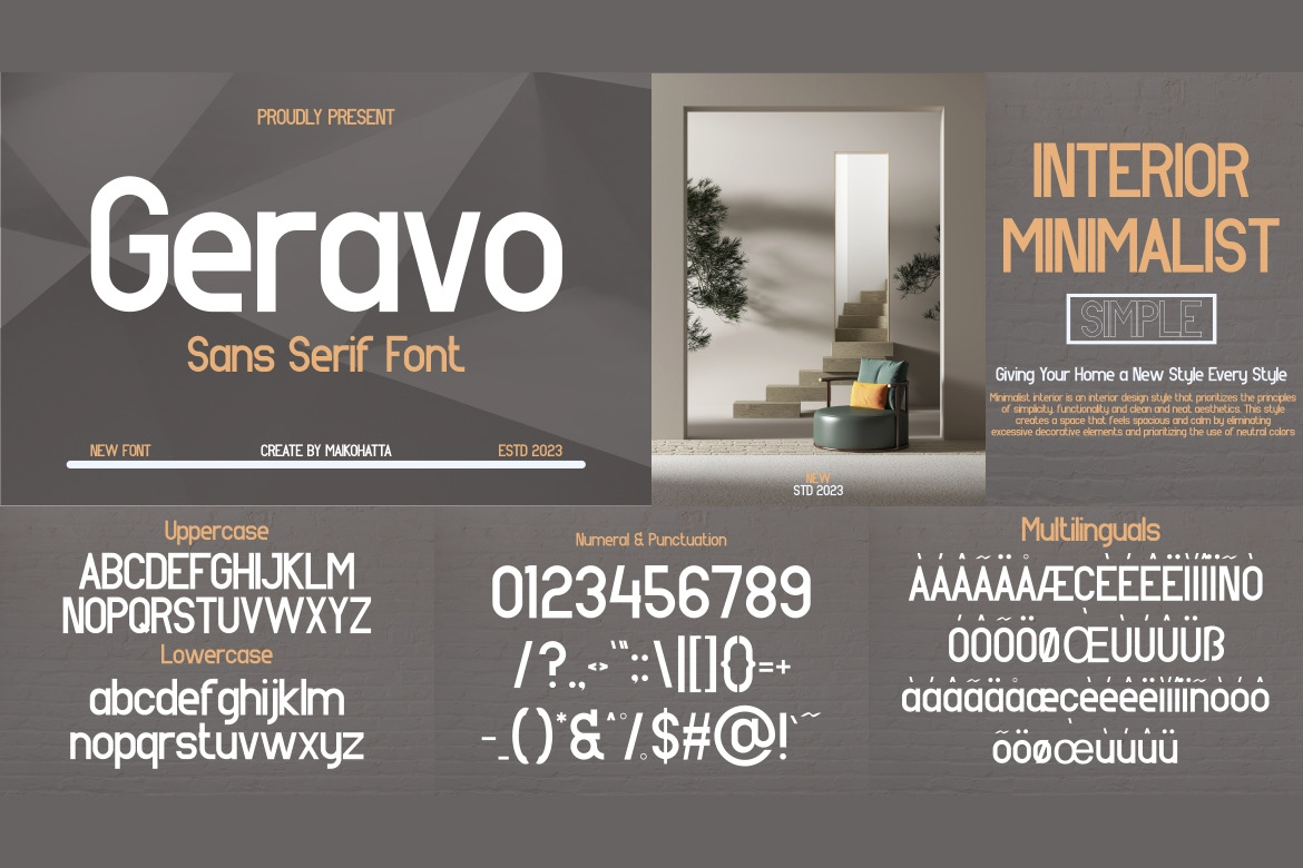 Modern Sans Serif Font Bundle