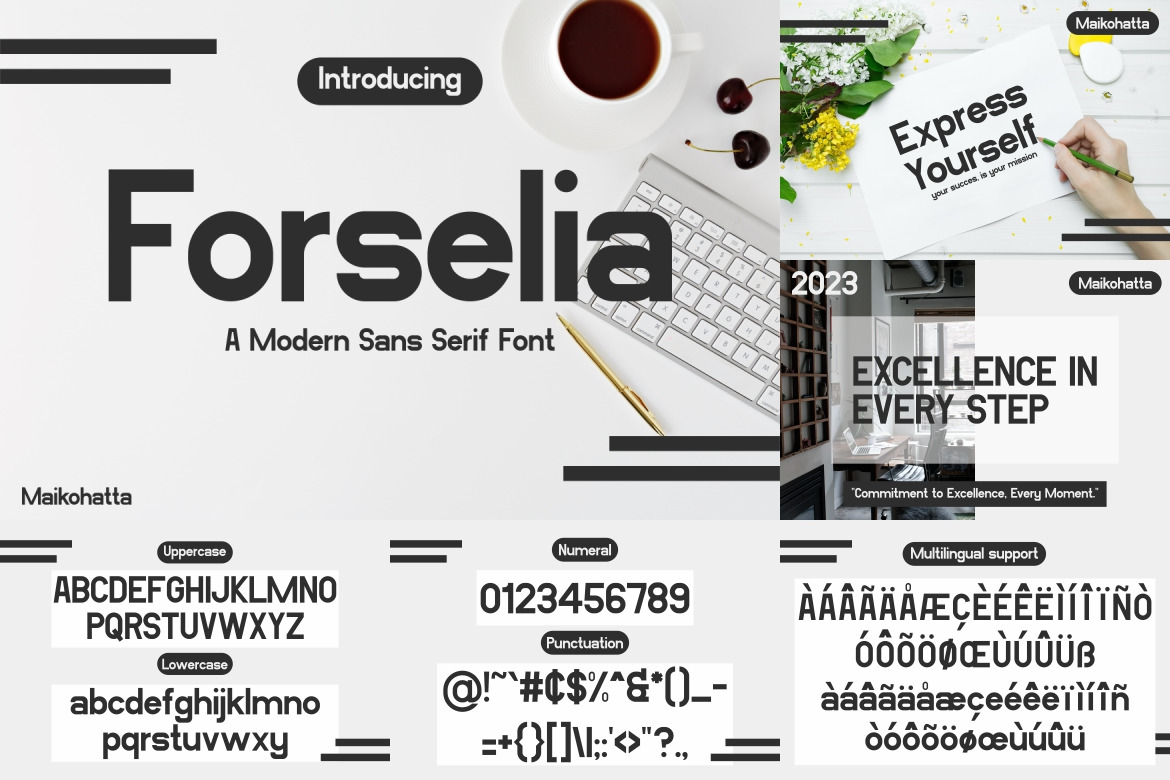 Modern Sans Serif Font Bundle