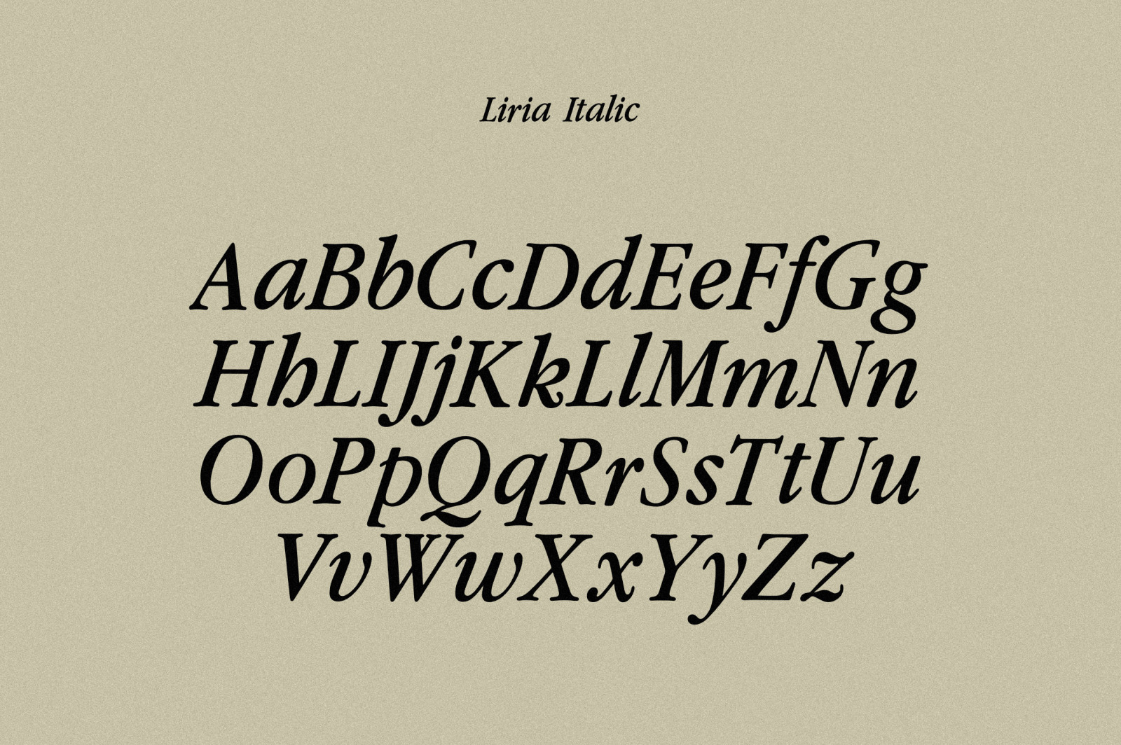 Liria Serif Typeface Liria Serif Typeface