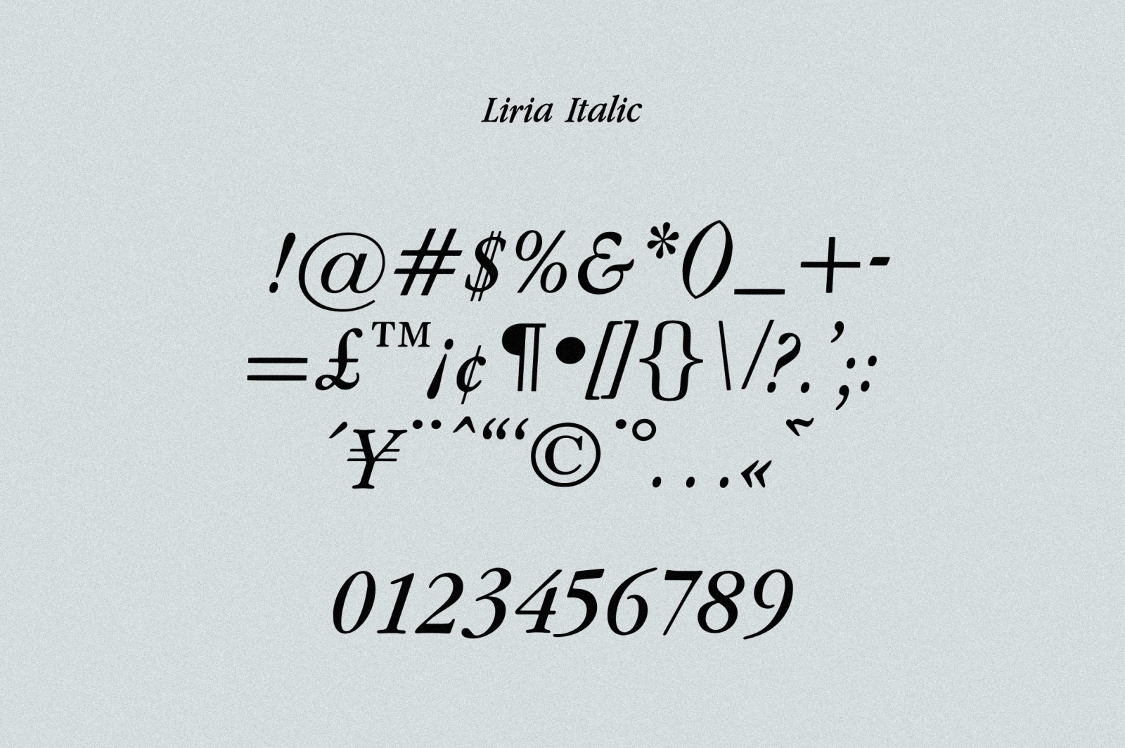 Liria Serif Typeface Liria Serif Typeface