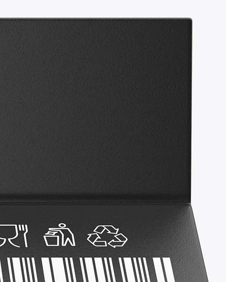 Opened Glossy Eyeliner Box Mockup