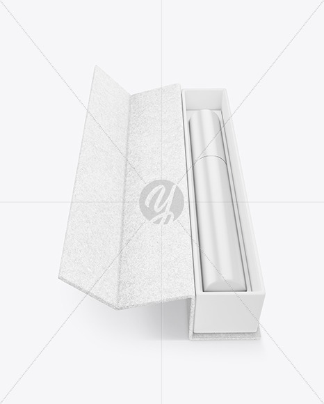 Opened Kraft Eyeliner Box Mockup