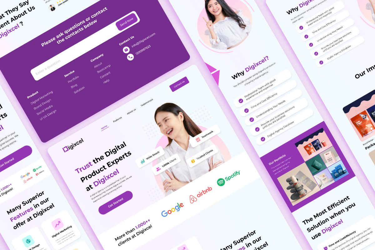 Digital Agency Web Landing Page Template Digital Agency Web Landing Page Template