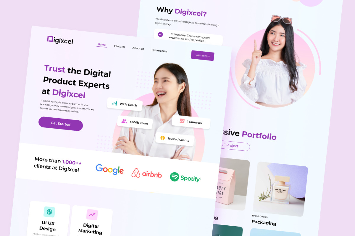 Digital Agency Web Landing Page Template