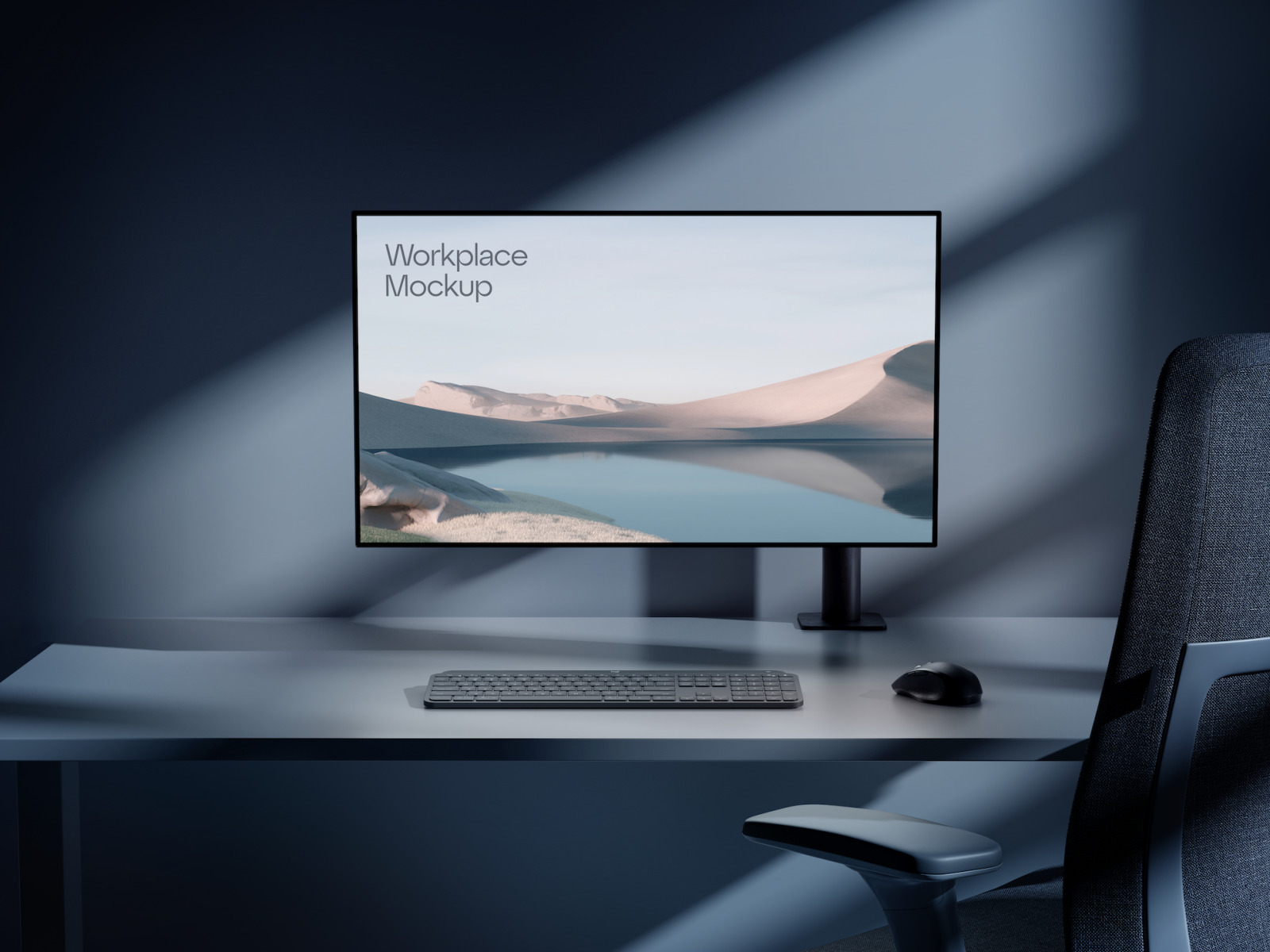 Workplace Mockup (Day & Night) Workplace Mockup (Day & Night)