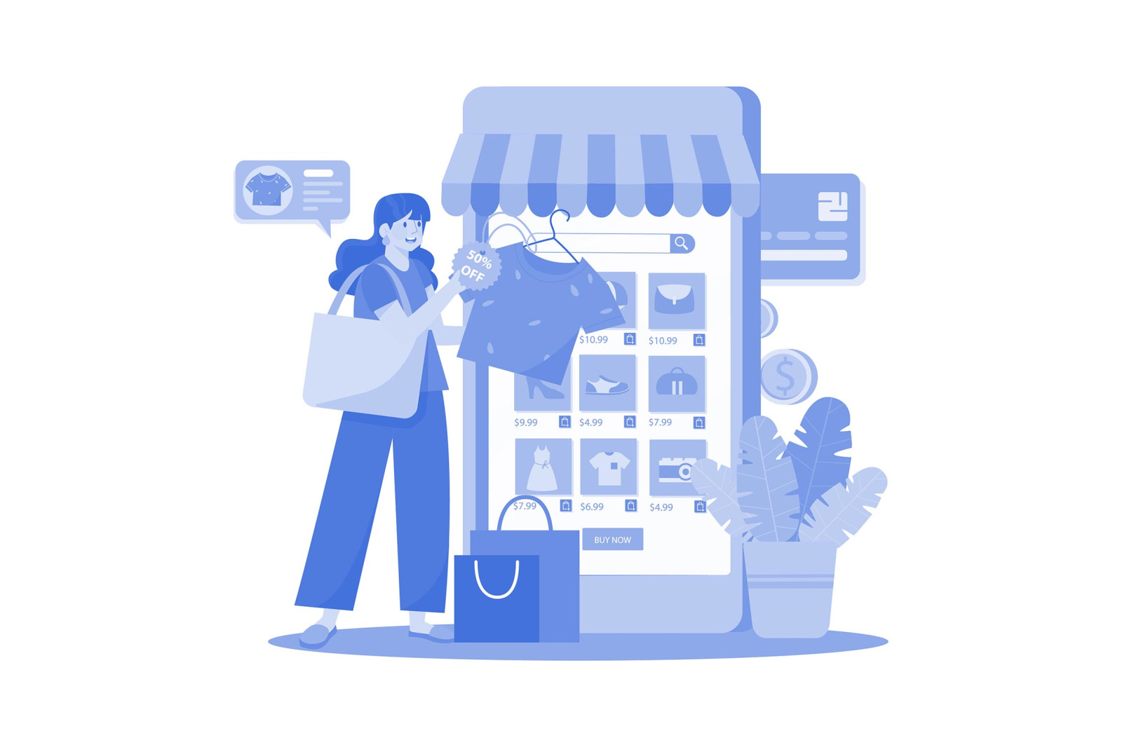 M648_Online Shop Illustration Pack M648_Online Shop Illustration Pack