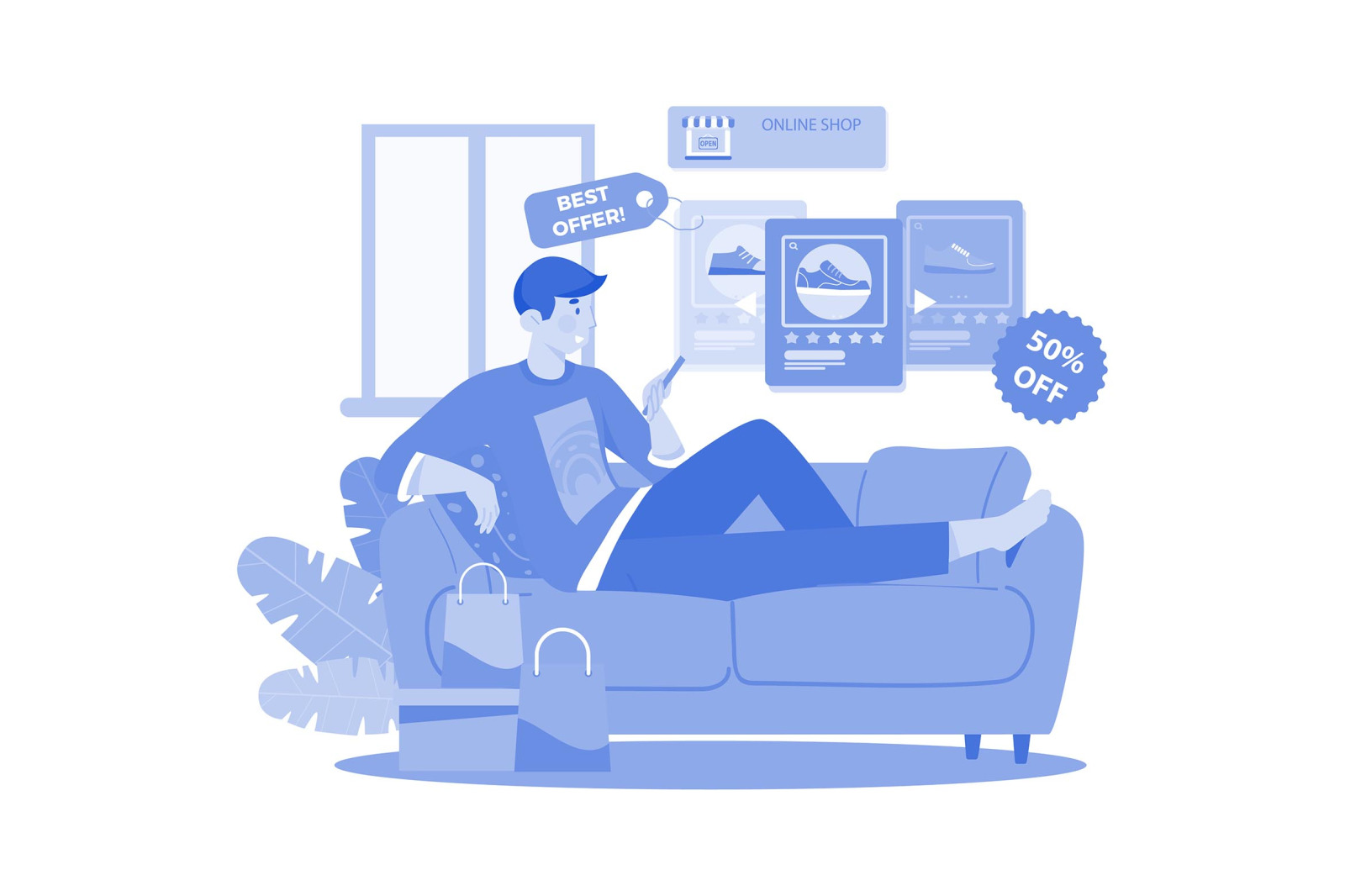 M648_Online Shop Illustration Pack M648_Online Shop Illustration Pack