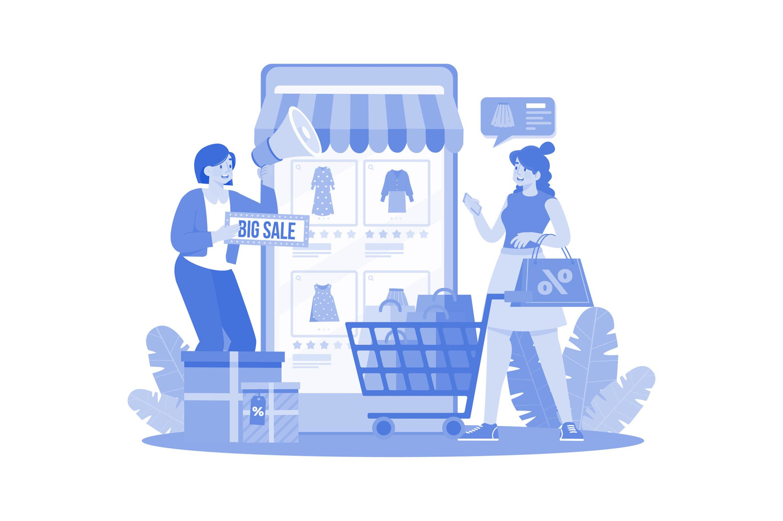 M648_Online Shop Illustration Pack M648_Online Shop Illustration Pack