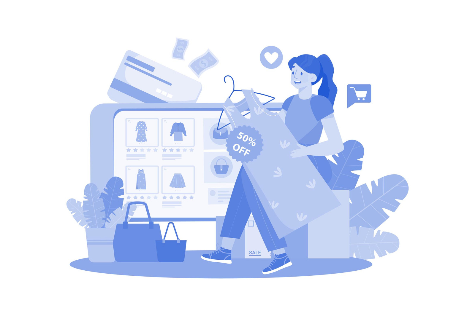 M648_Online Shop Illustration Pack M648_Online Shop Illustration Pack