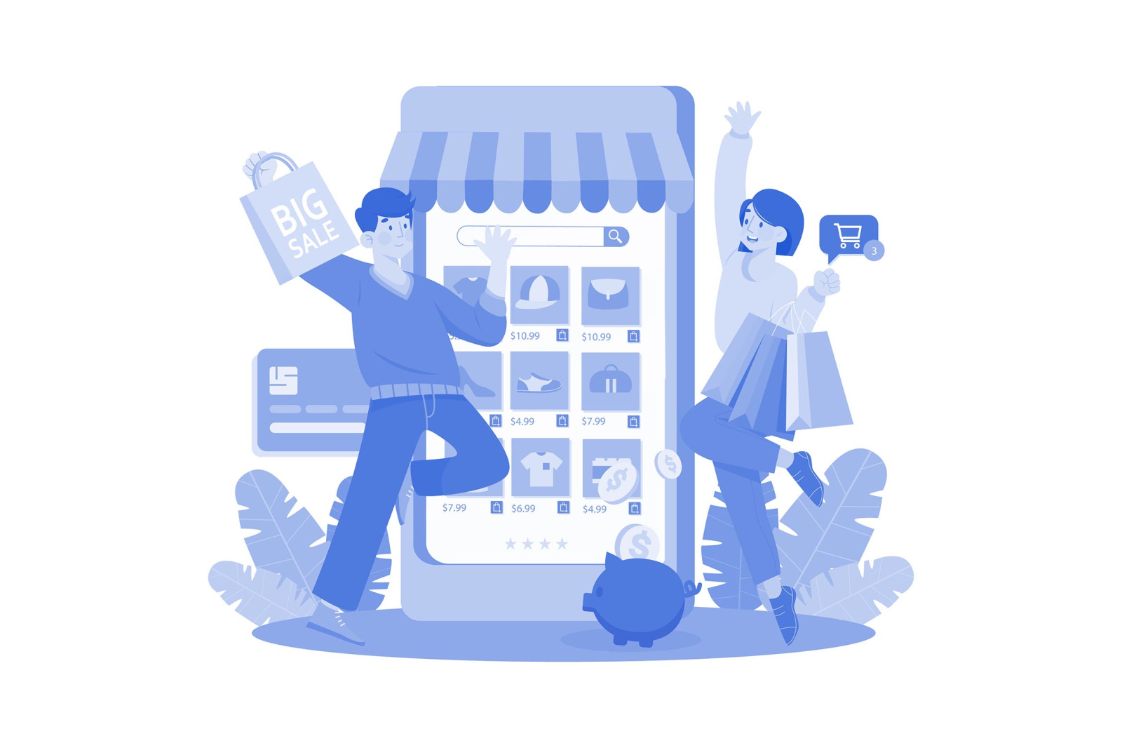 M648_Online Shop Illustration Pack M648_Online Shop Illustration Pack
