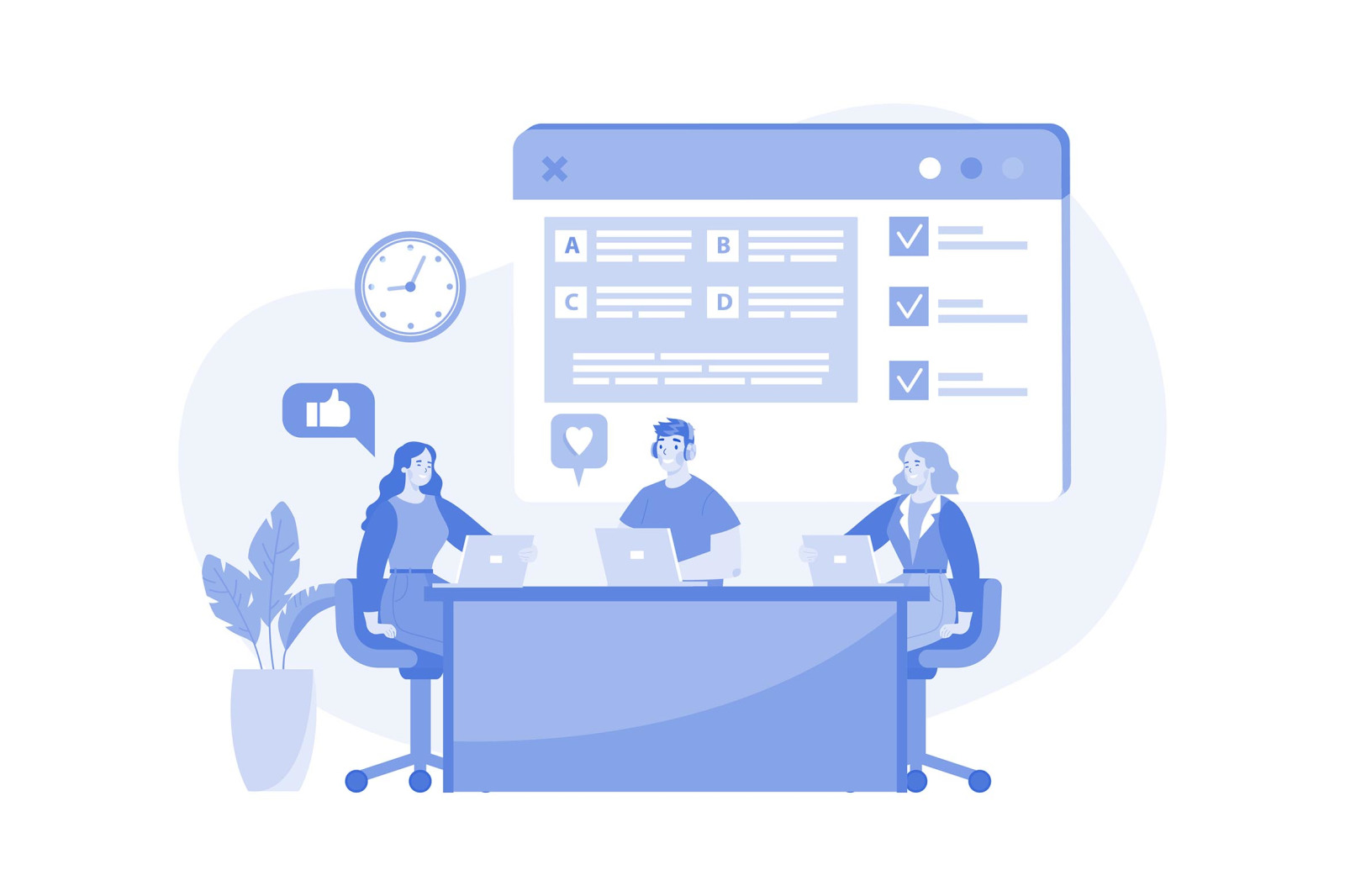 M647_Online Survey Illustration Pack M647_Online Survey Illustration Pack