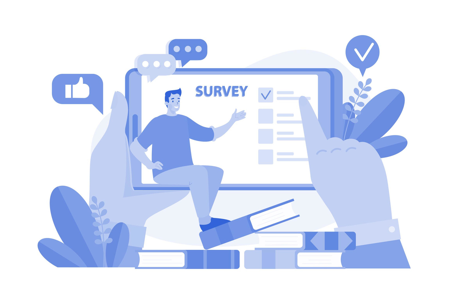 M647_Online Survey Illustration Pack M647_Online Survey Illustration Pack