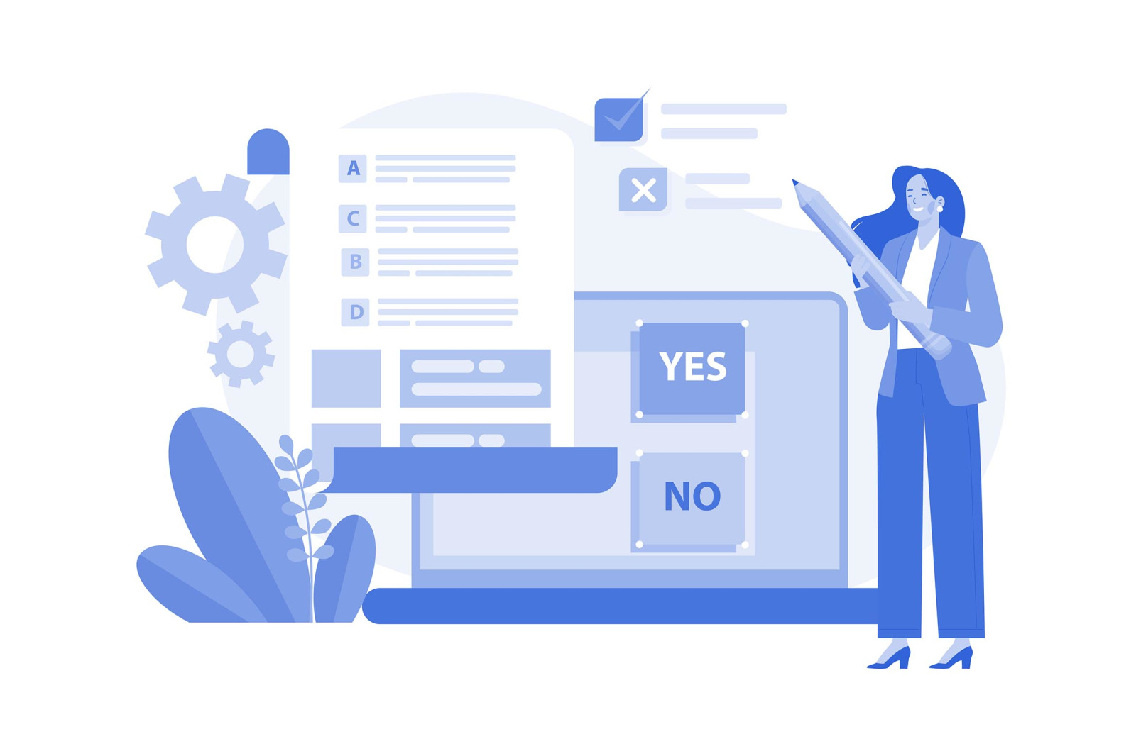 M647_Online Survey Illustration Pack M647_Online Survey Illustration Pack