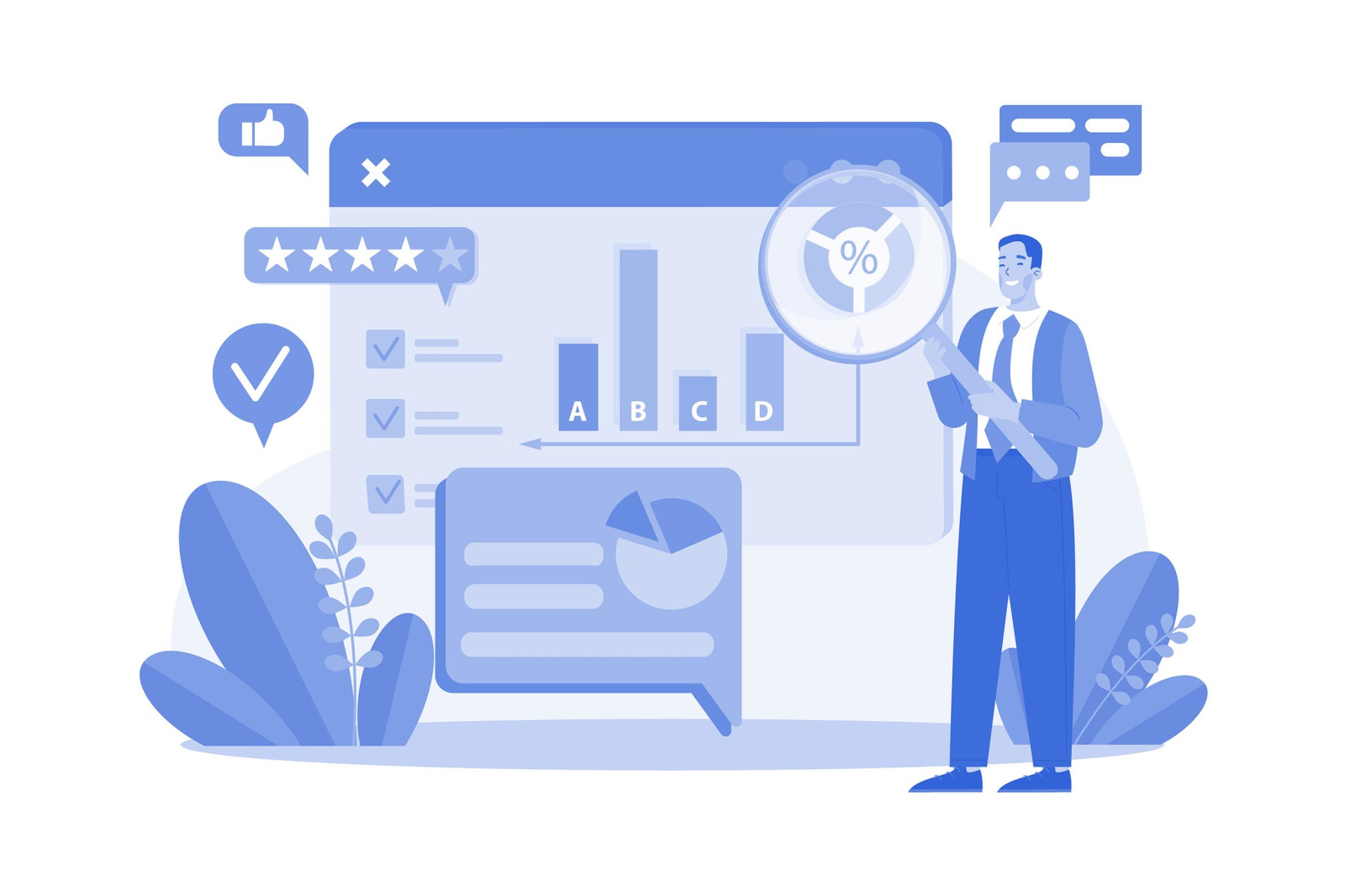 M647_Online Survey Illustration Pack M647_Online Survey Illustration Pack