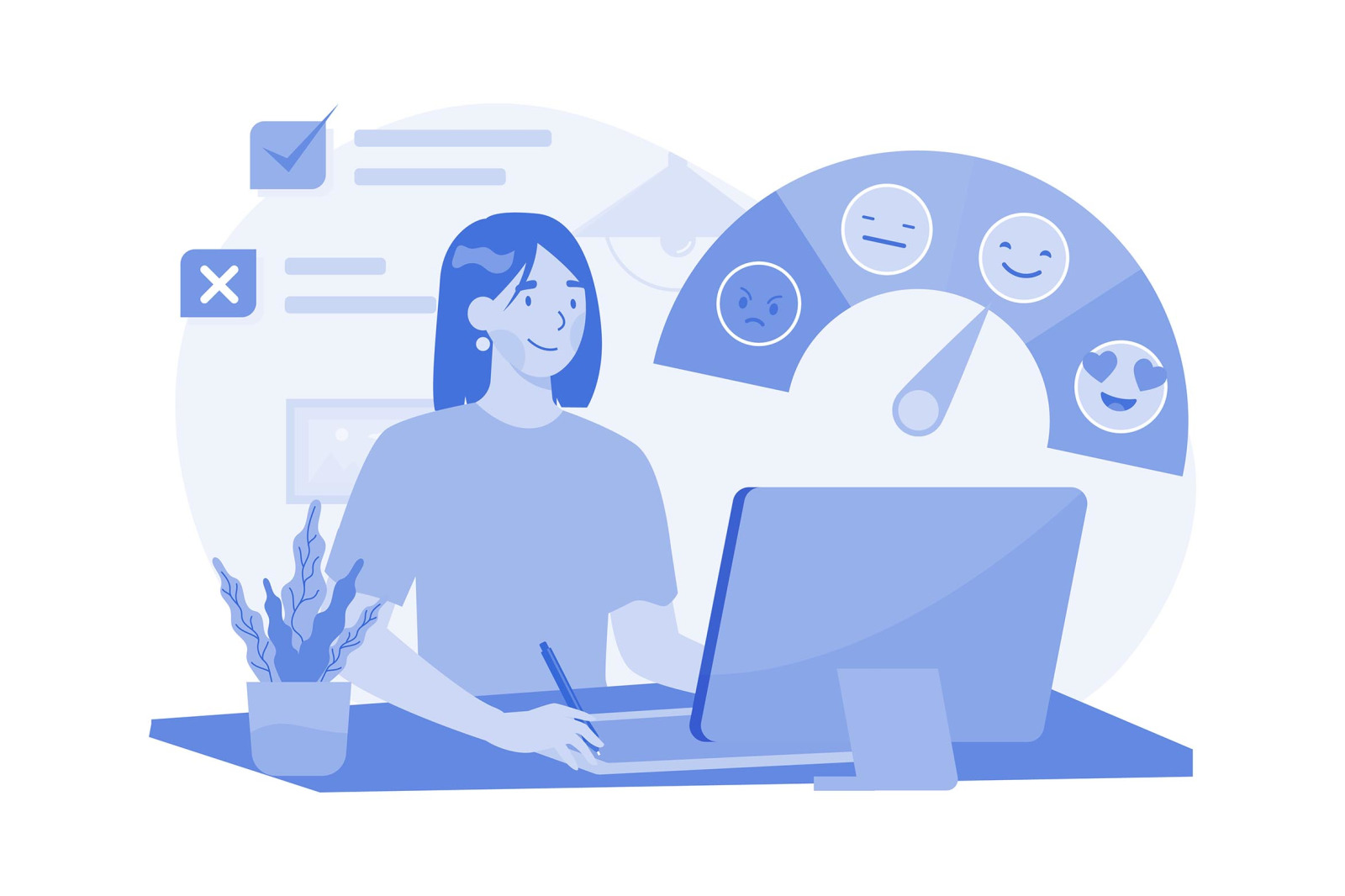 M647_Online Survey Illustration Pack M647_Online Survey Illustration Pack