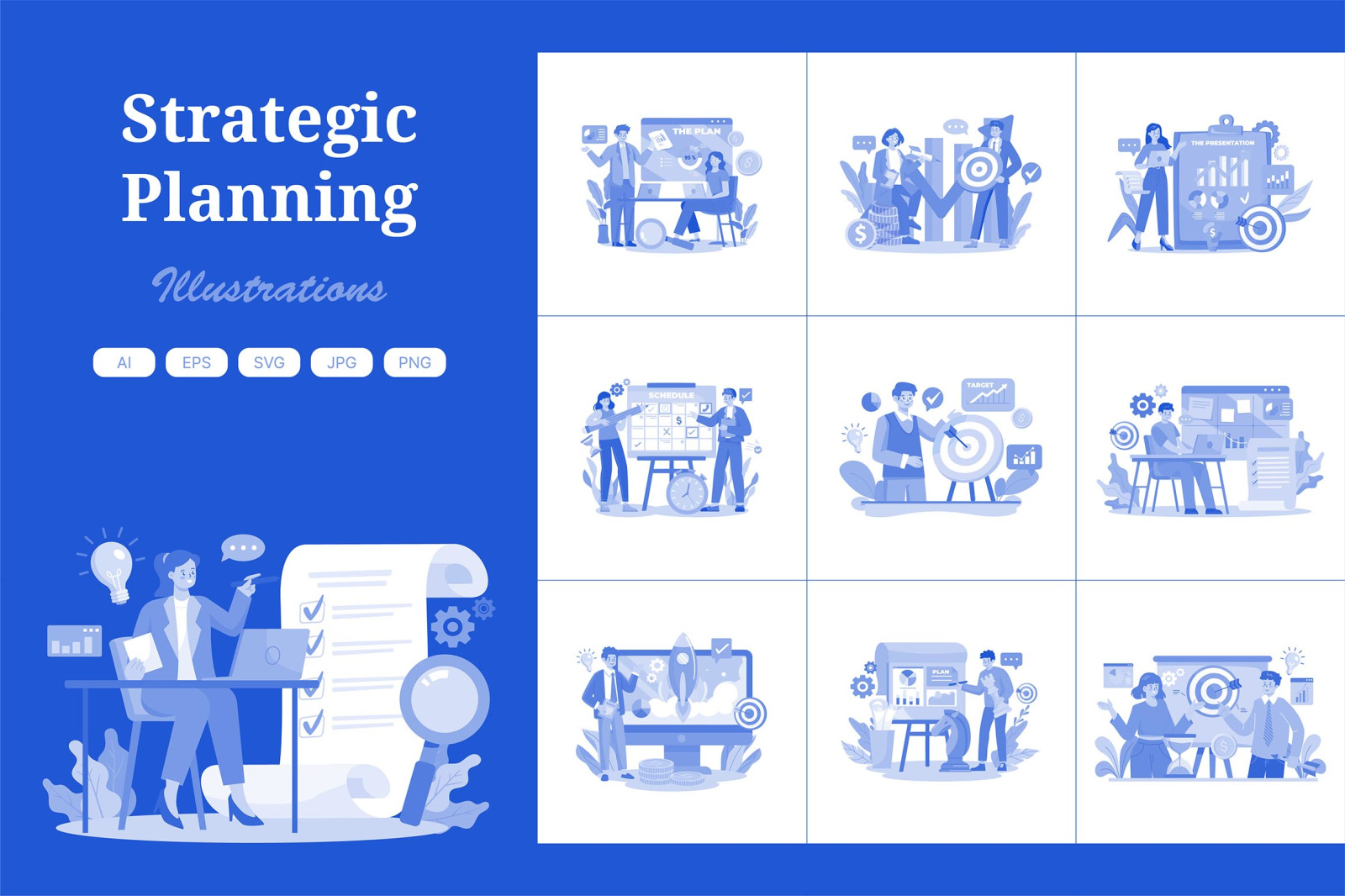 M645_Strategic Planning Illustration Pack M645_Strategic Planning Illustration Pack