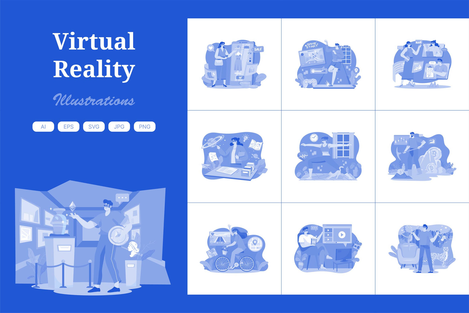 M644_Virtual Reality Illustration Pack M644_Virtual Reality Illustration Pack