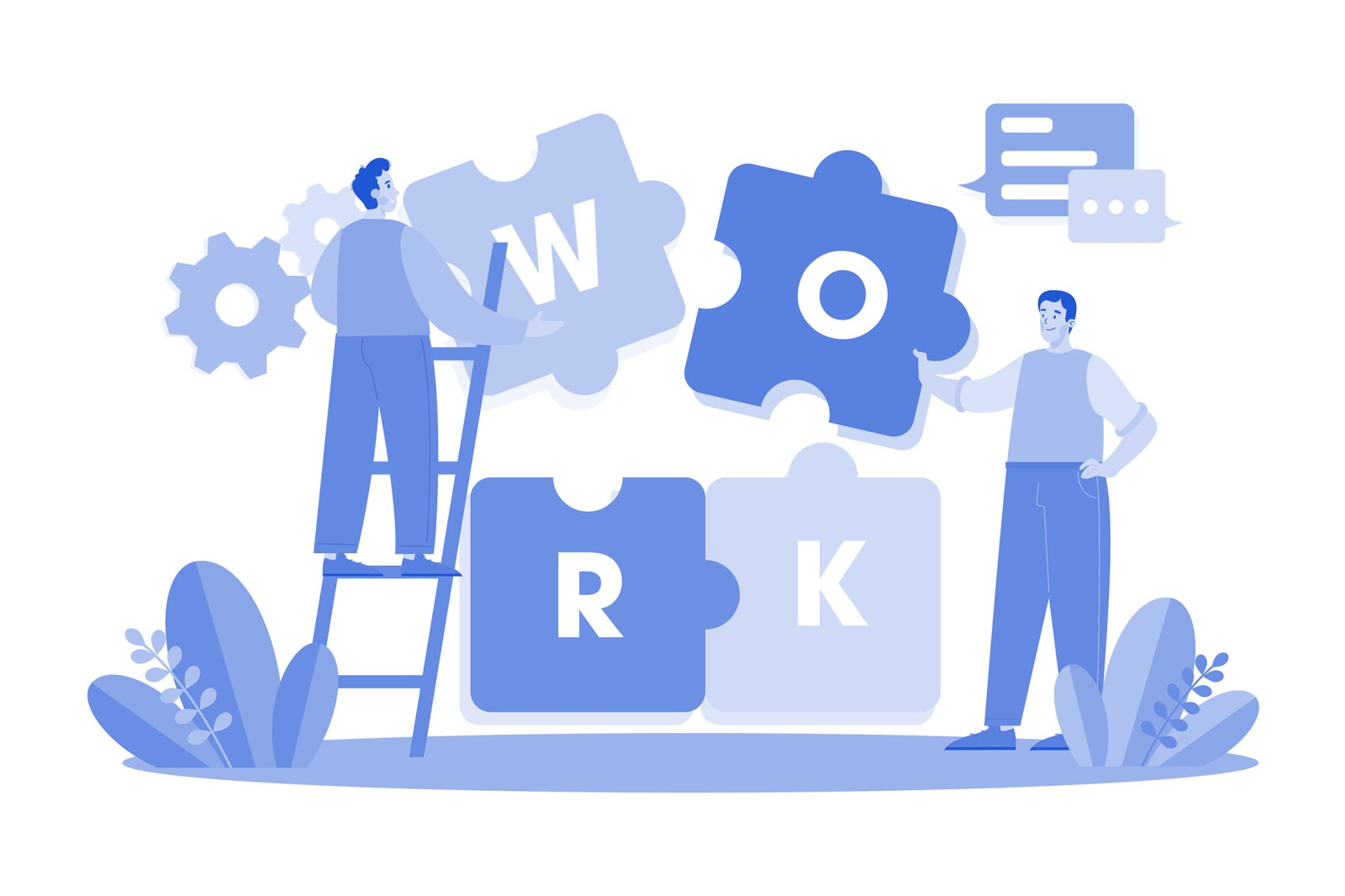 M643_Business Teamwork Illustration Pack