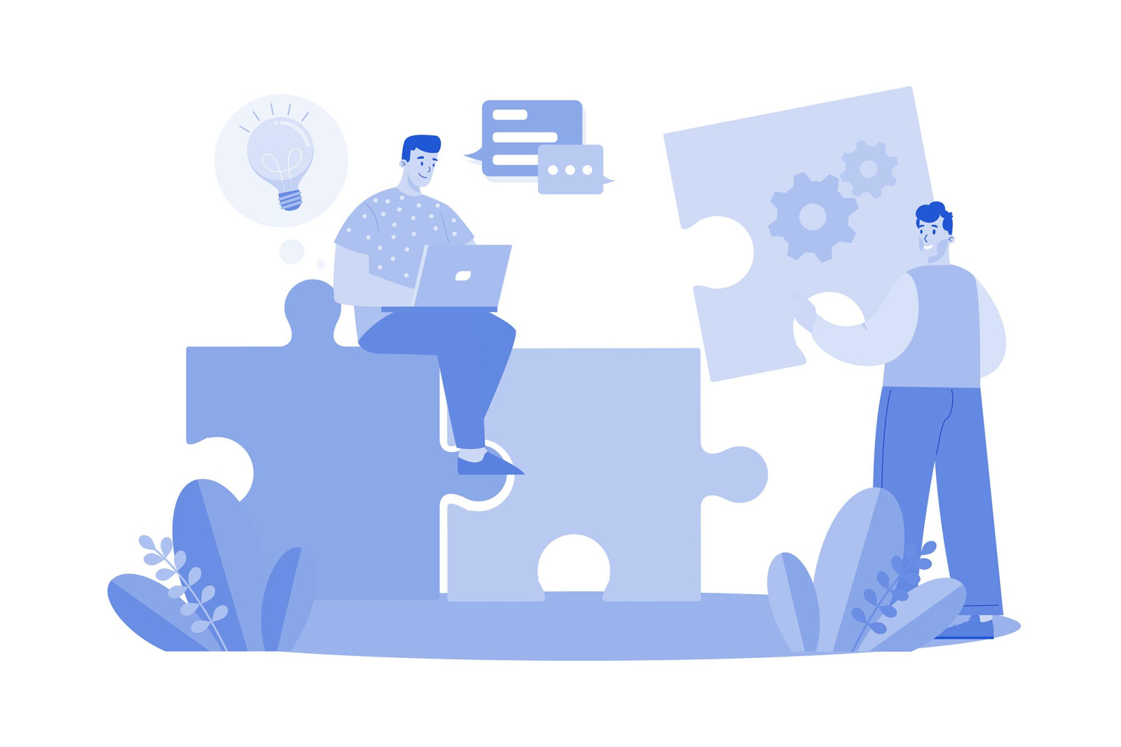 M643_Business Teamwork Illustration Pack