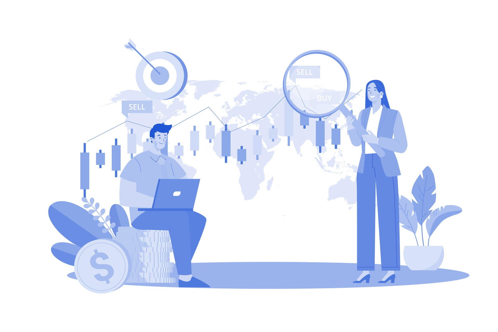 M642_Stock Market Illustration Pack M642_Stock Market Illustration Pack