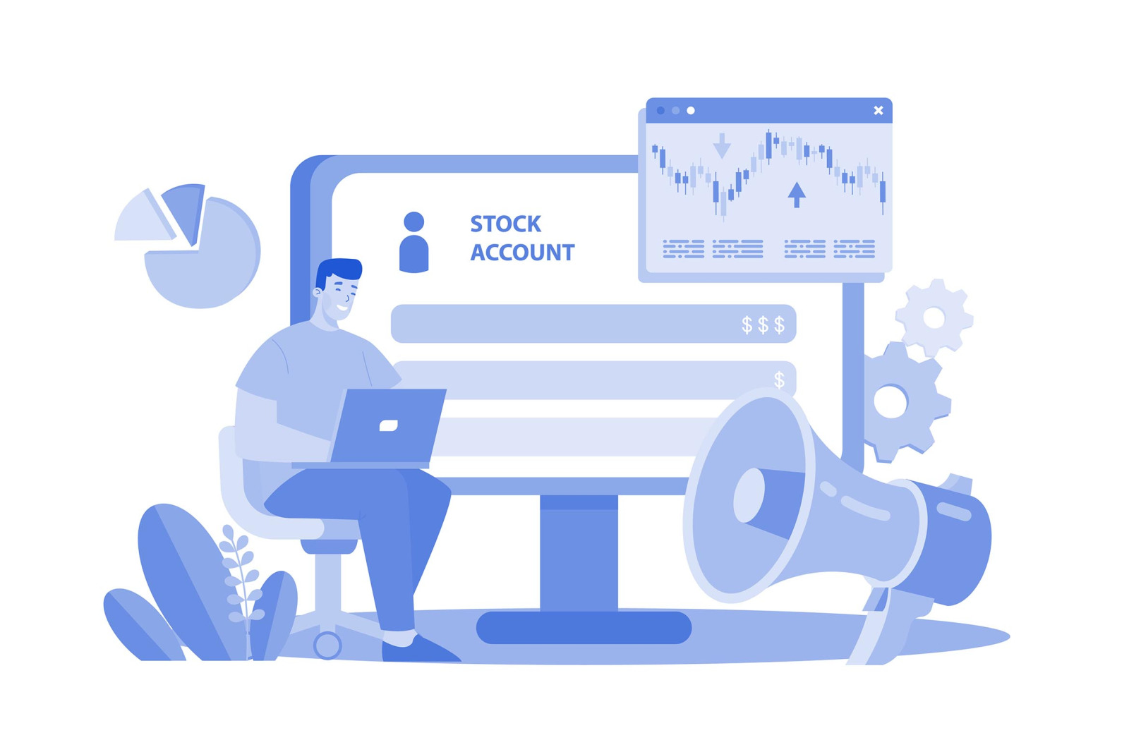 M642_Stock Market Illustration Pack M642_Stock Market Illustration Pack
