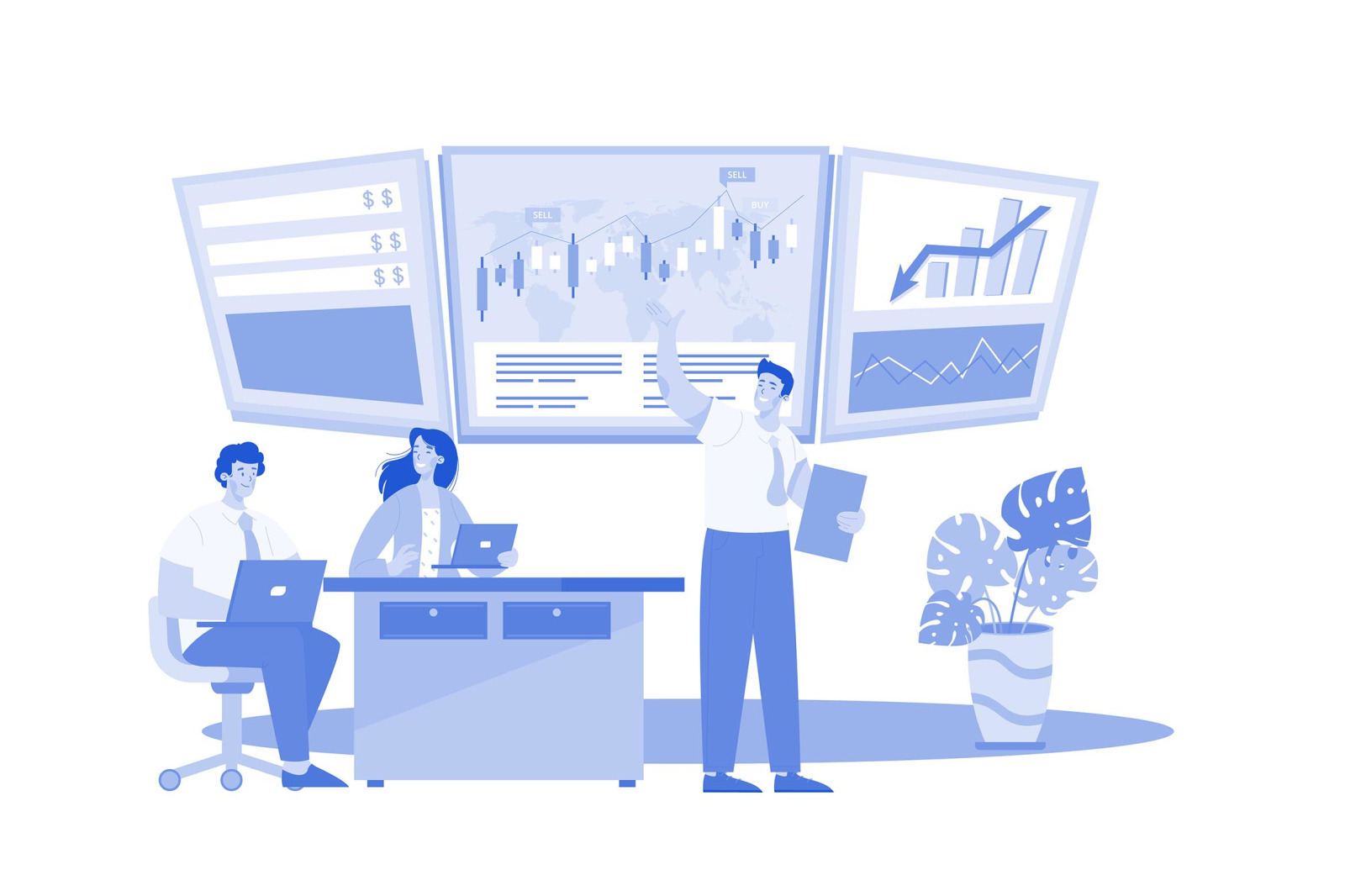 M642_Stock Market Illustration Pack M642_Stock Market Illustration Pack