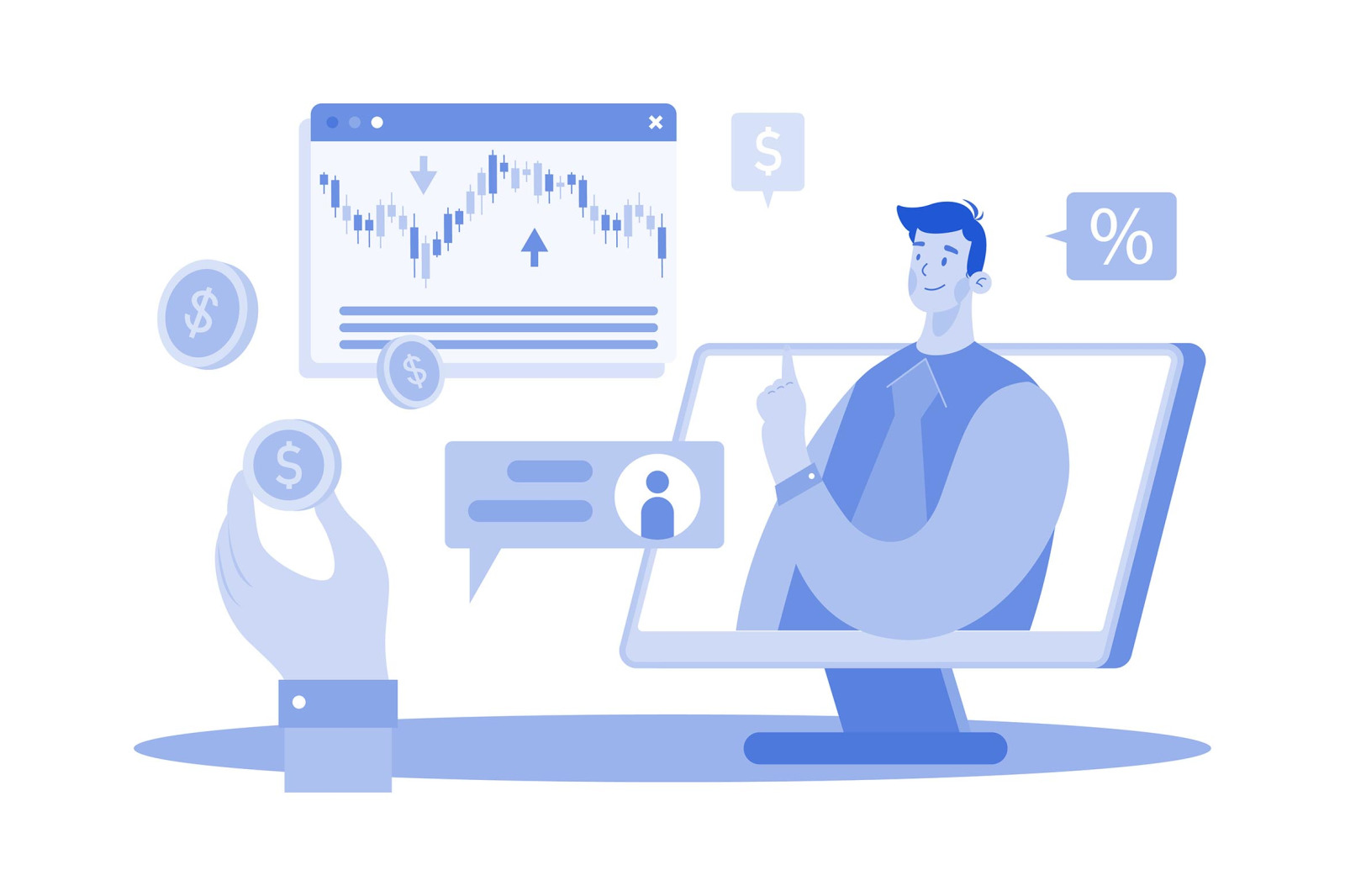 M642_Stock Market Illustration Pack