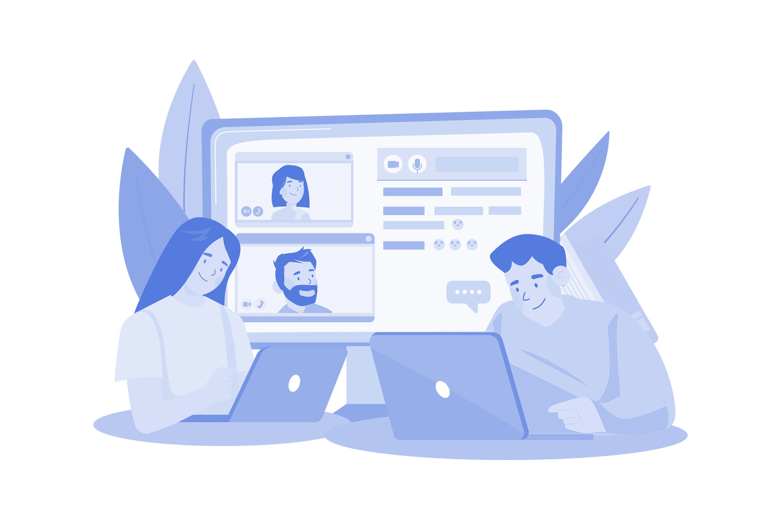 M640_Social Network Illustration Pack M640_Social Network Illustration Pack