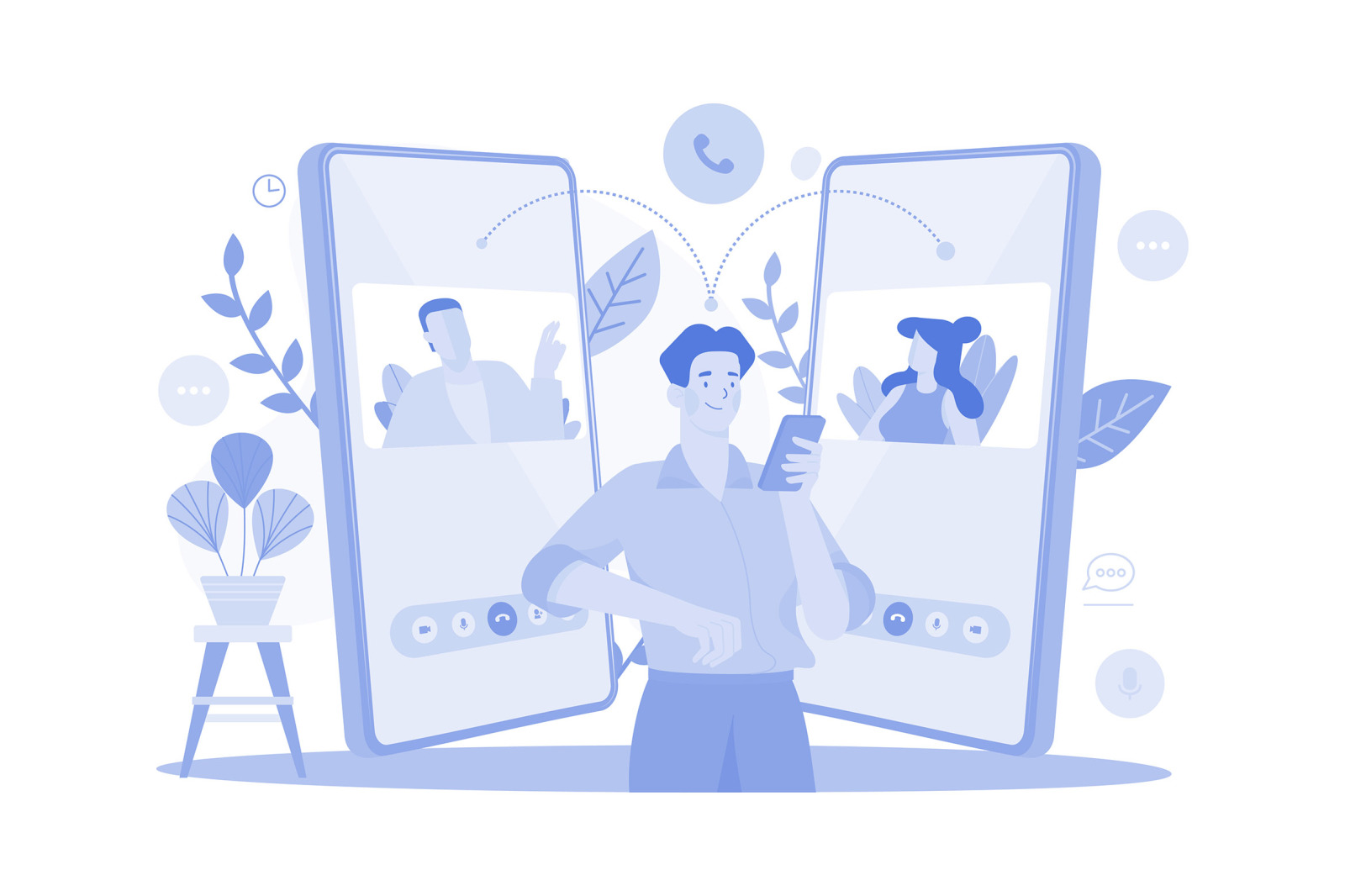 M640_Social Network Illustration Pack M640_Social Network Illustration Pack