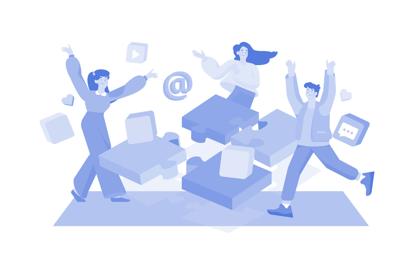M640_Social Network Illustration Pack M640_Social Network Illustration Pack