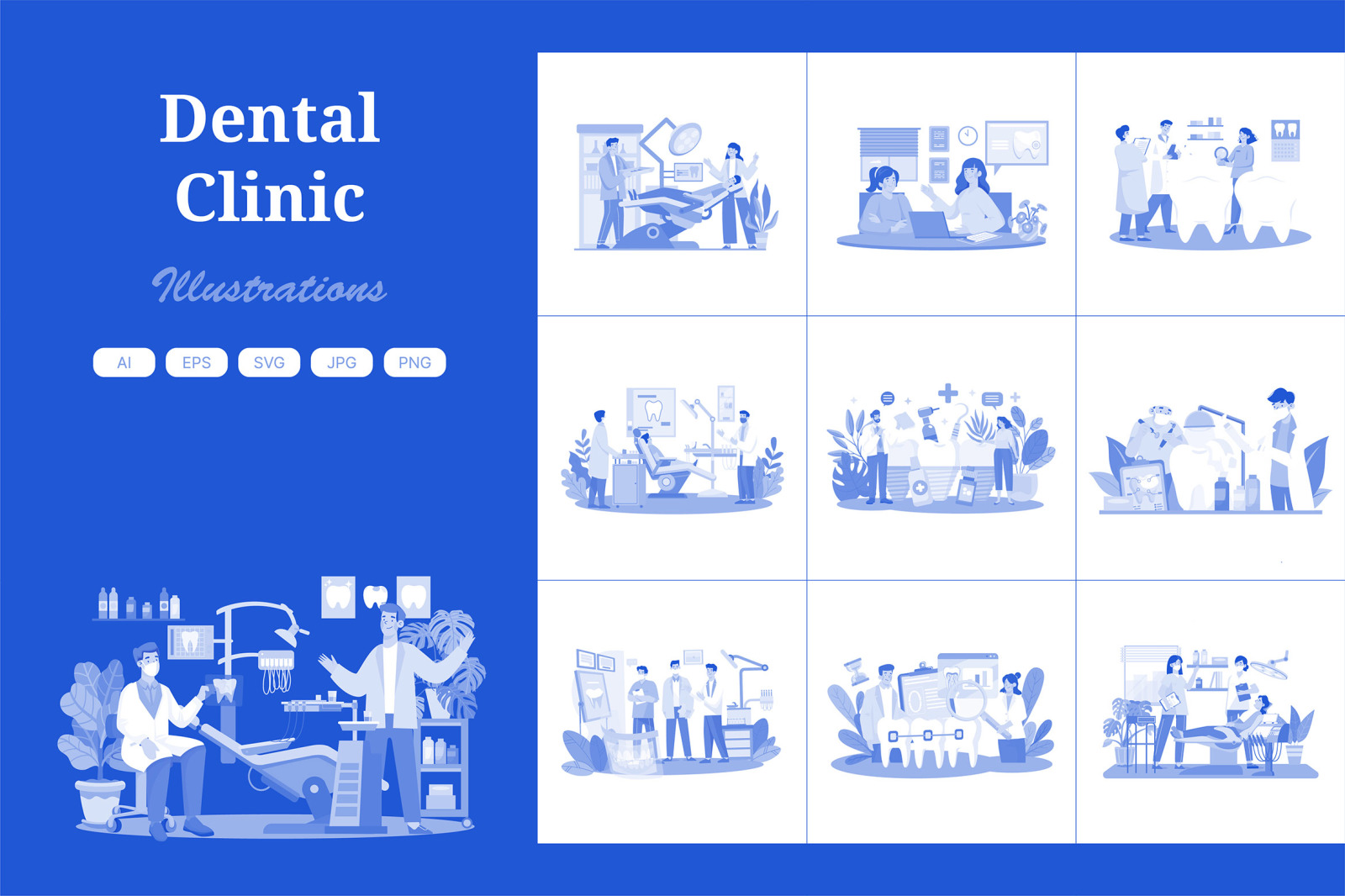 M639_Dental Clinic Illustration Pack M639_Dental Clinic Illustration Pack