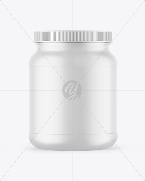 Matte Protein Jar Mockup