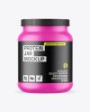 Matte Protein Jar Mockup