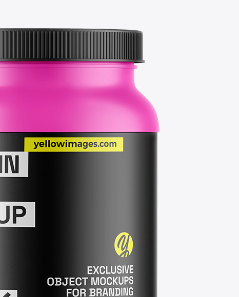 Matte Protein Jar Mockup