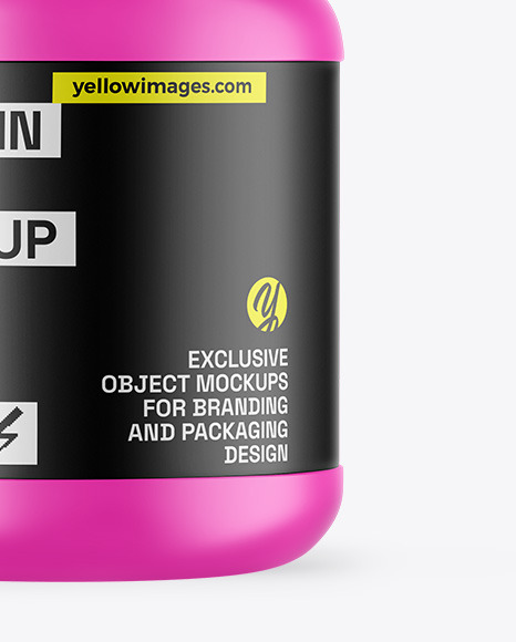 Matte Protein Jar Mockup