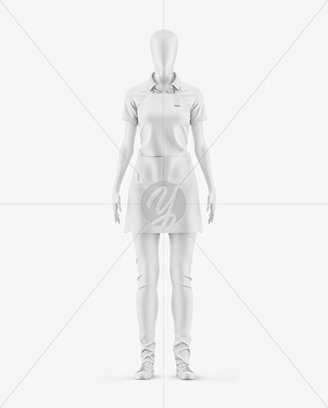 Apron w/ Mannequin Mockup - Front View Apron w/ Mannequin Mockup - Front View