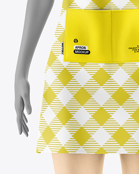 Apron w/ Mannequin Mockup - Front View Apron w/ Mannequin Mockup - Front View