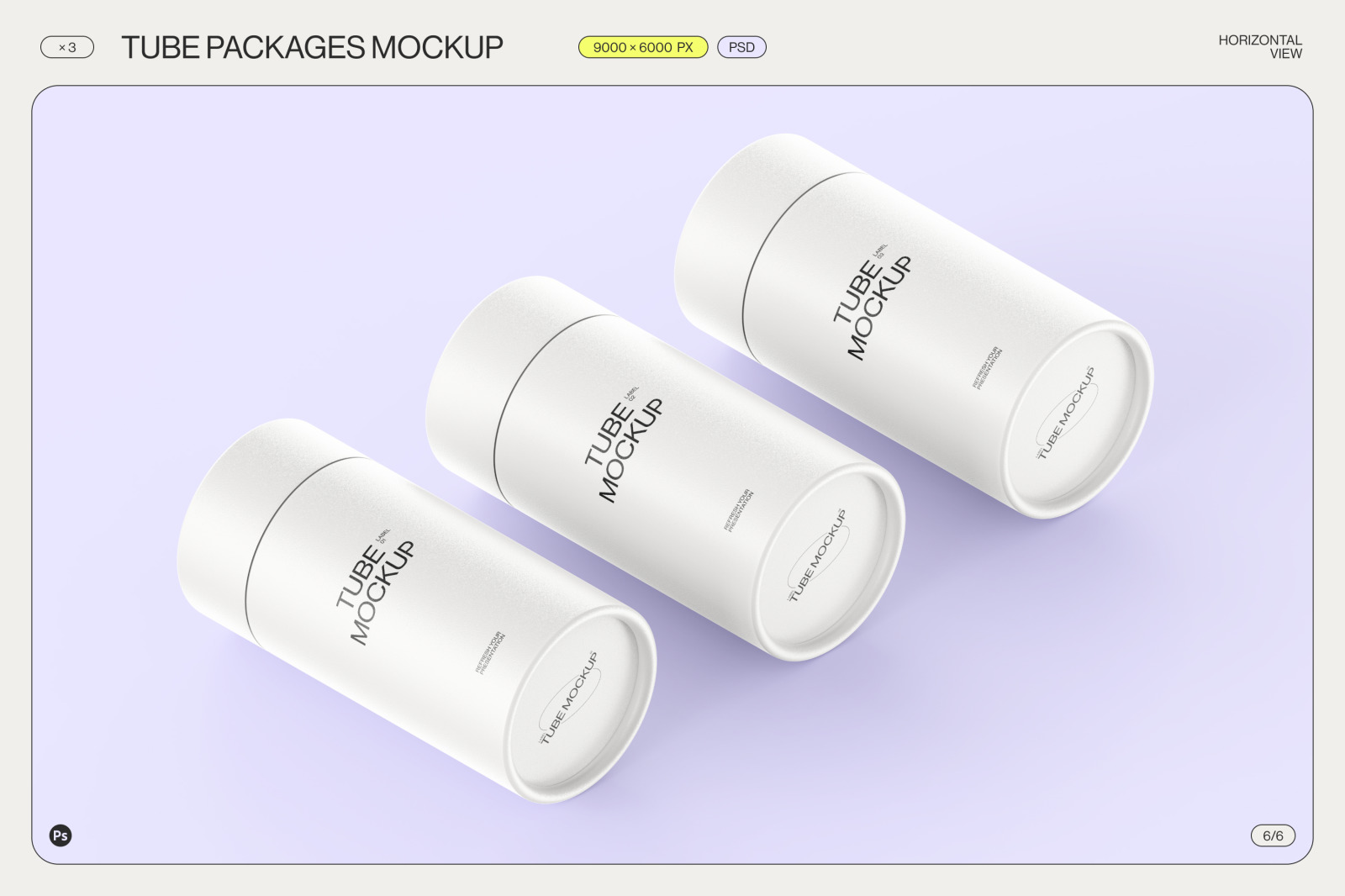 Paper tube package mockup Set 1 Paper tube package mockup Set 1